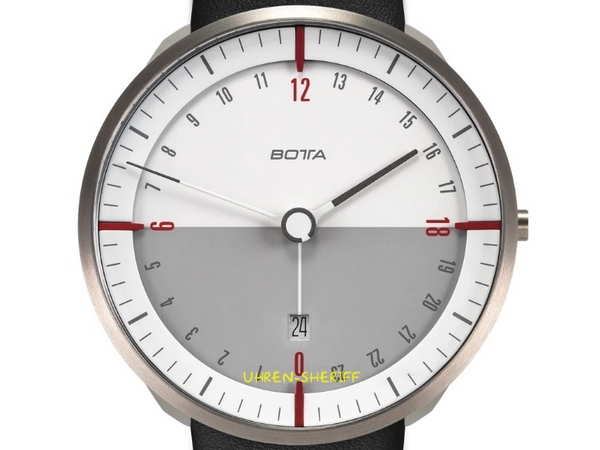 Botta Tres 24 Zifferblatt bordeaux